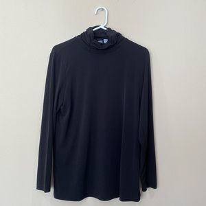 Simple black turtle neck shirt